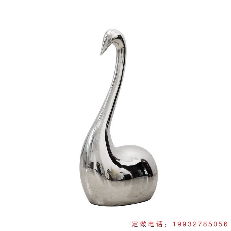 不锈钢天鹅雕塑（1）