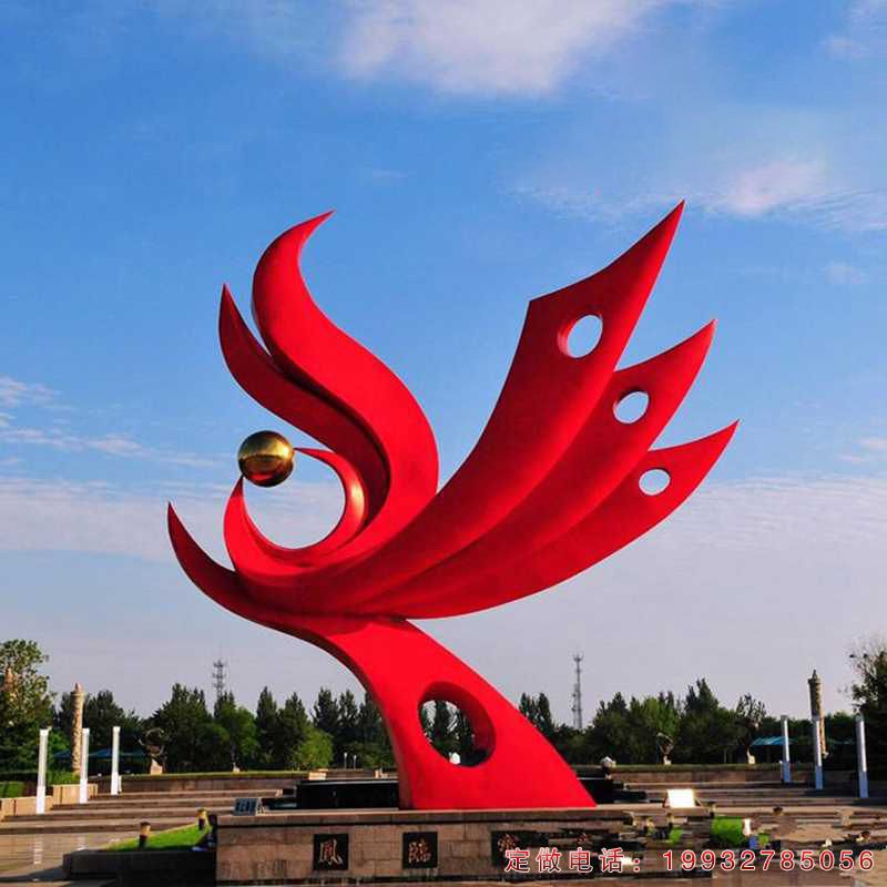 不锈钢凤凰雕塑（1）