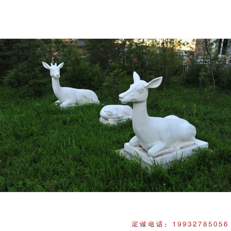 公园景观鹿石雕（1）