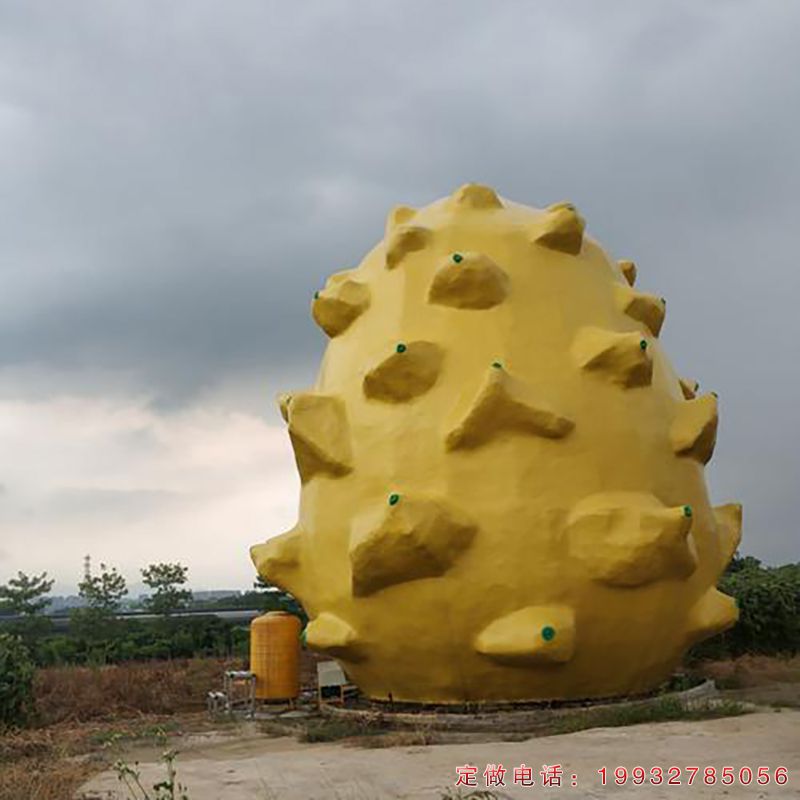 不锈钢火龙果雕塑（1）