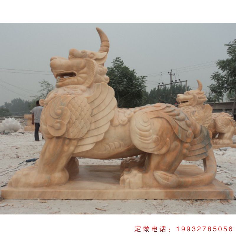 独角兽神兽石雕（2）