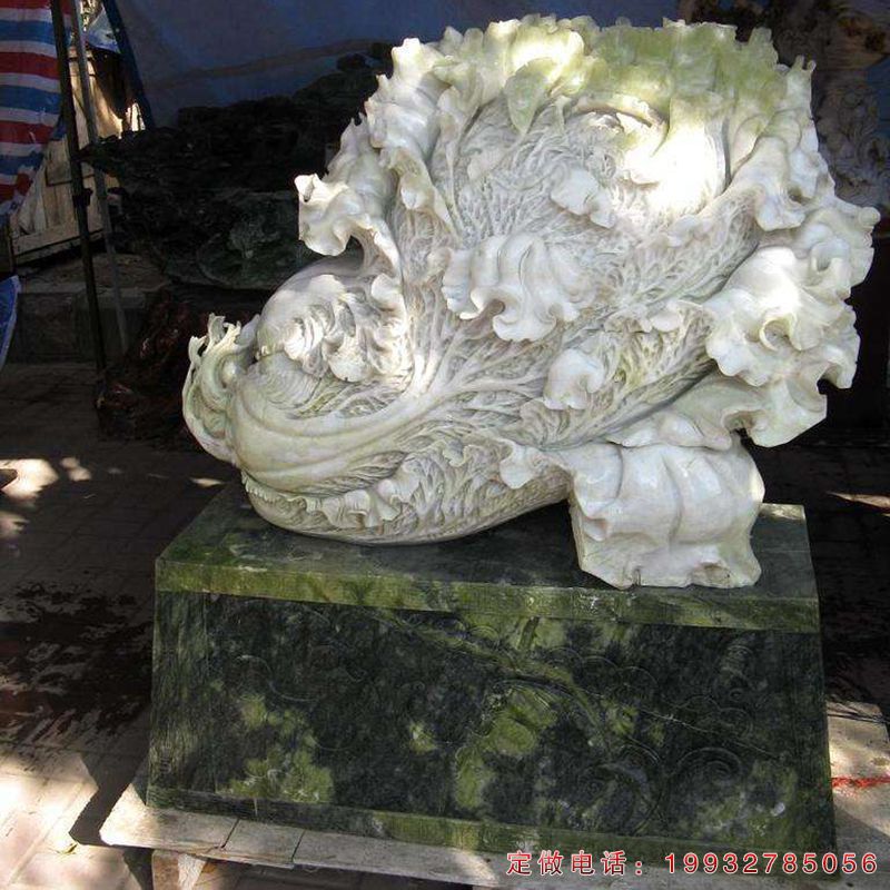 公园白菜景观石雕（1）