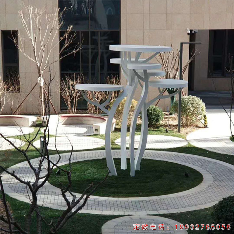 公园不锈钢蘑菇景观雕塑（1）