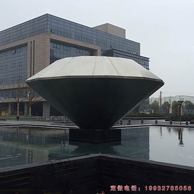 广场不锈钢钻石景观雕塑（1）