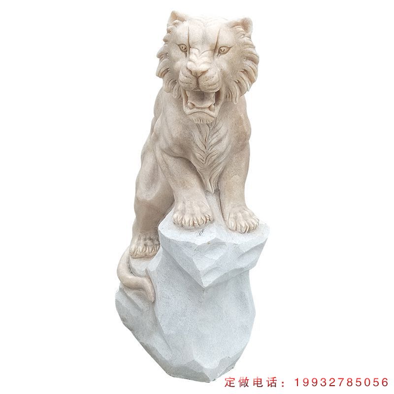 公园立式老虎动物石雕（1）