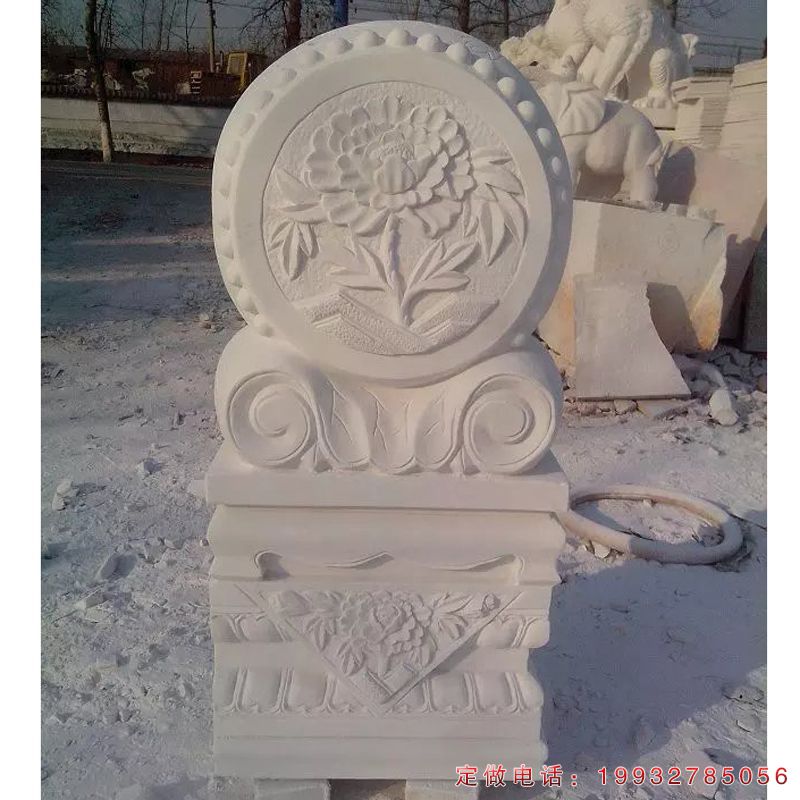 抱鼓石门枕石雕塑（1）