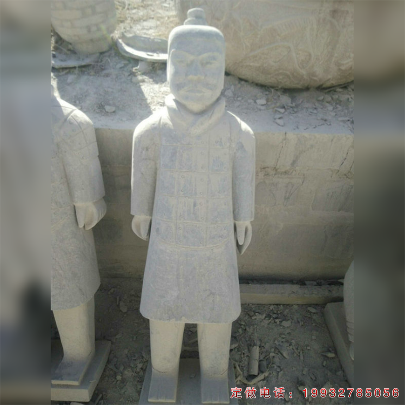 公园兵马俑景观石雕（1）