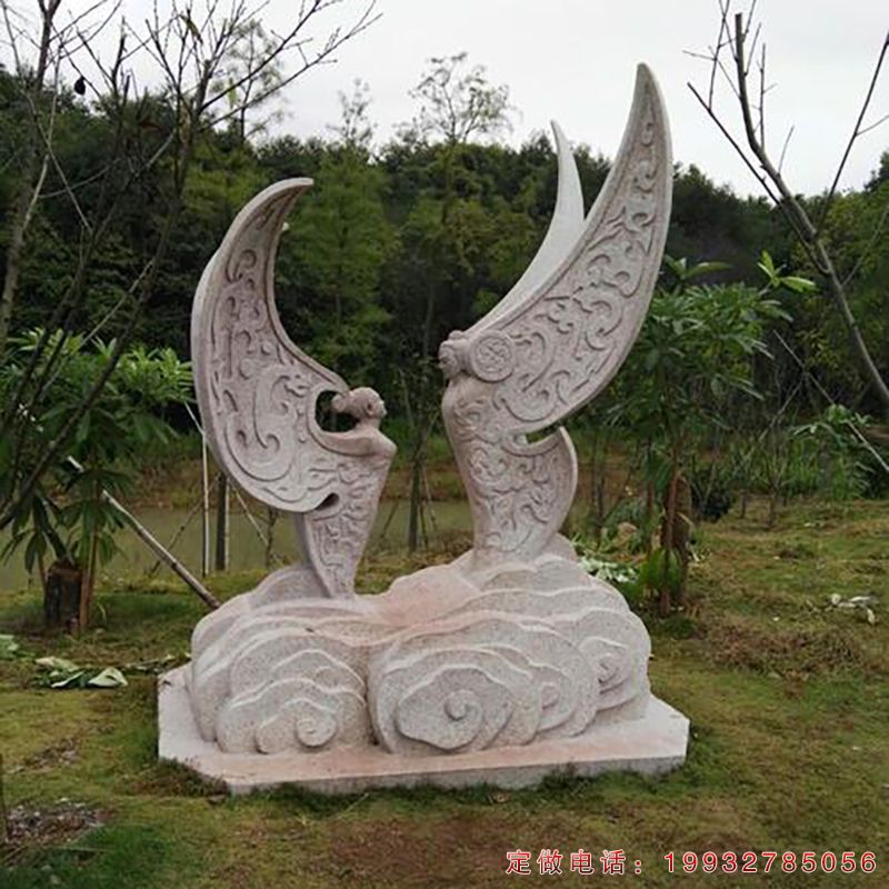 公园梁祝人物石雕（1）