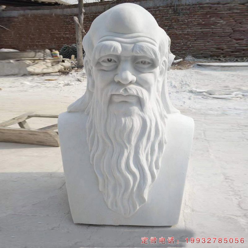 校园老子胸像古代名人石雕（1）
