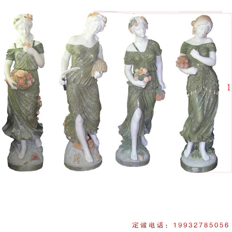 四季神西方人物石雕（1）