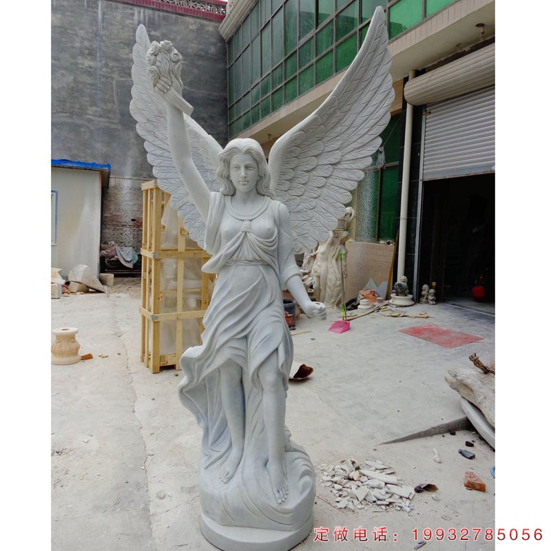 广场天使西方人物石雕（2）