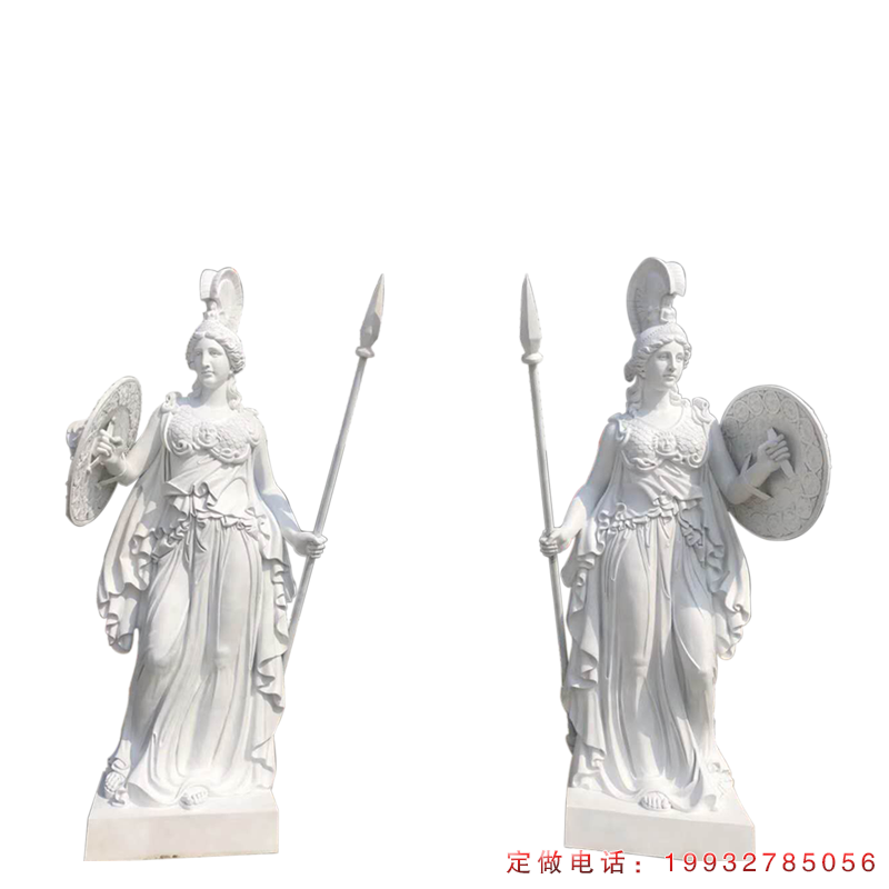 汉白玉古希腊战士人物石雕（1）
