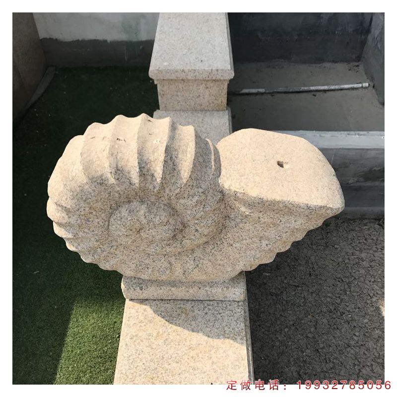 公园喷水蜗牛动物石雕（1）