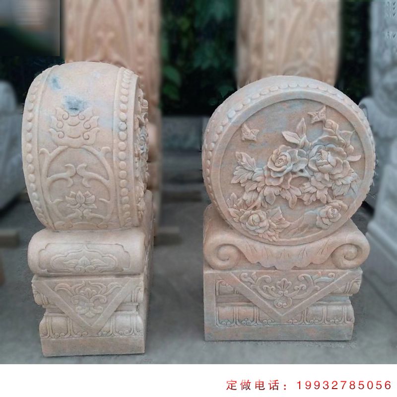 仿古门墩抱鼓石景观石雕（1）