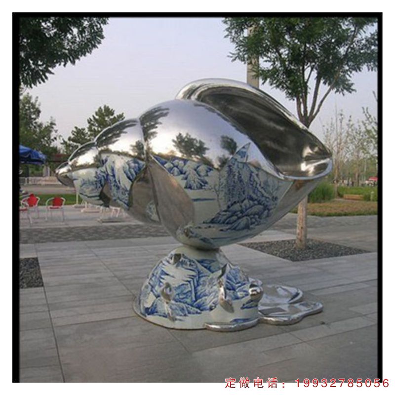 公园不锈钢海螺景观雕塑（1）