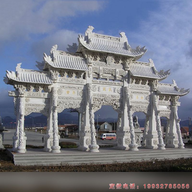 五门牌楼景观石雕（1）