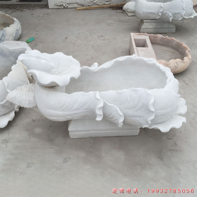 白菜造型流水水钵景观石雕（1）