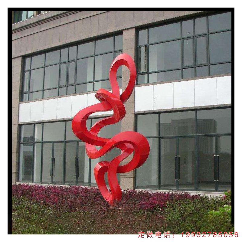 企业抽象地标不锈钢雕塑（1）
