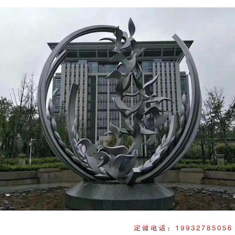 广场抽象大雁不锈钢雕塑（1）