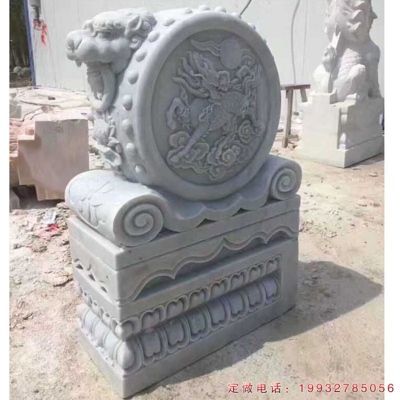 抱鼓石门墩景观石雕（1）