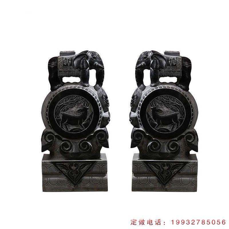 仿古小象抱鼓石雕塑（1）