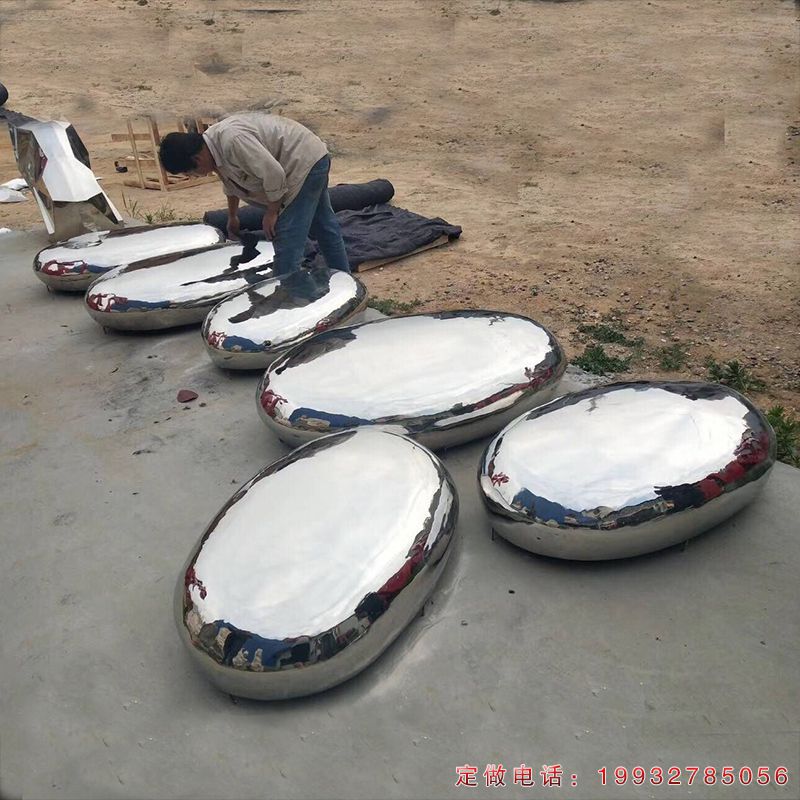 公园不锈钢水滴景观雕塑（1）