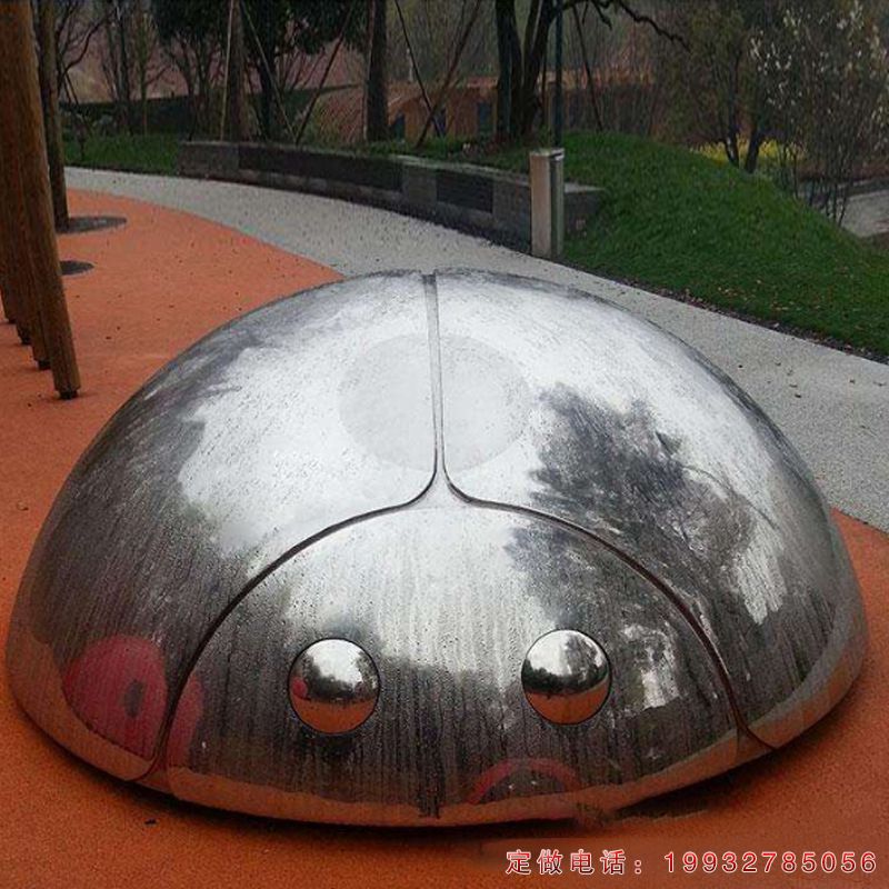 不锈钢抽象七星瓢虫雕塑（1）