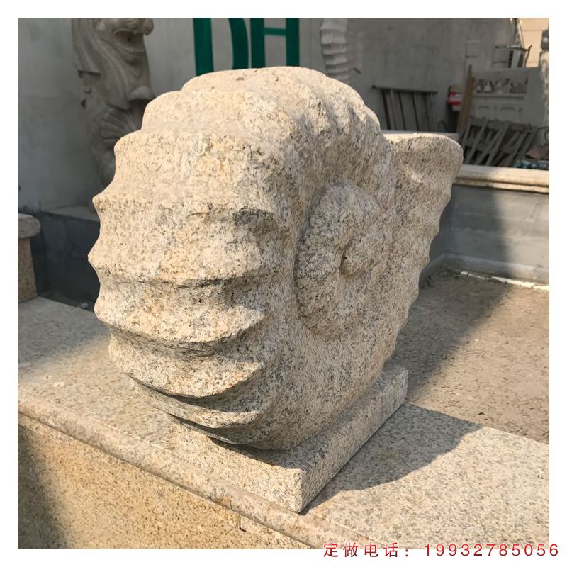 公园喷水蜗牛石雕（1）