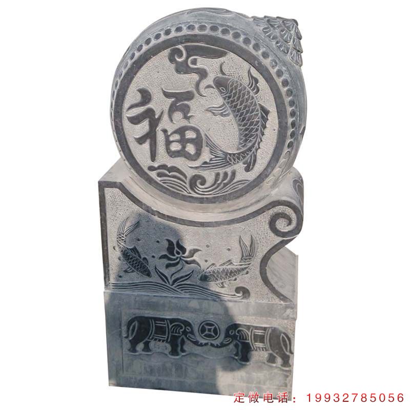 门口抱鼓石景观雕塑（1）