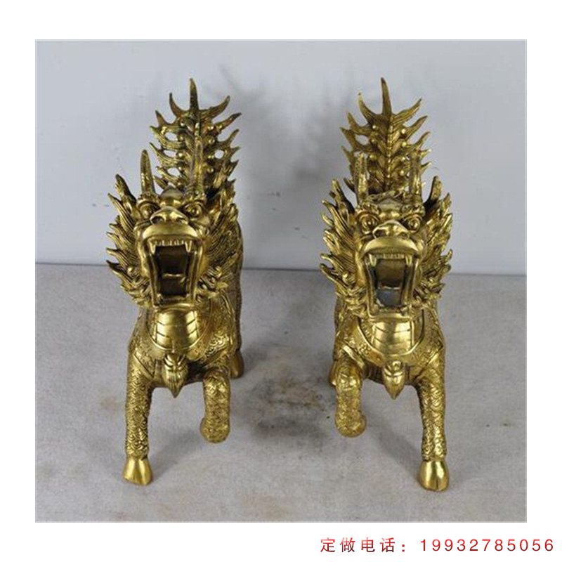 游乐场麒麟动物铜雕（2）