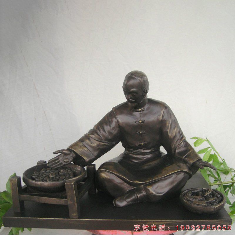 古代人物制药雕塑，铸铜景观人物雕塑(27)