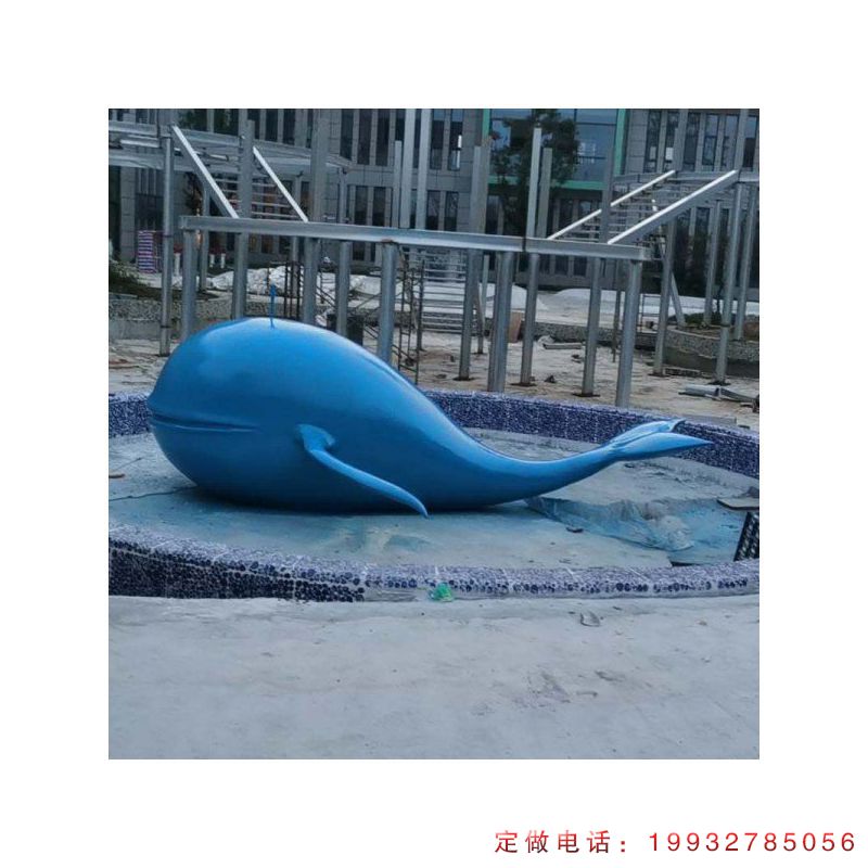 酒店玻璃钢鲸鱼动物雕塑（1）