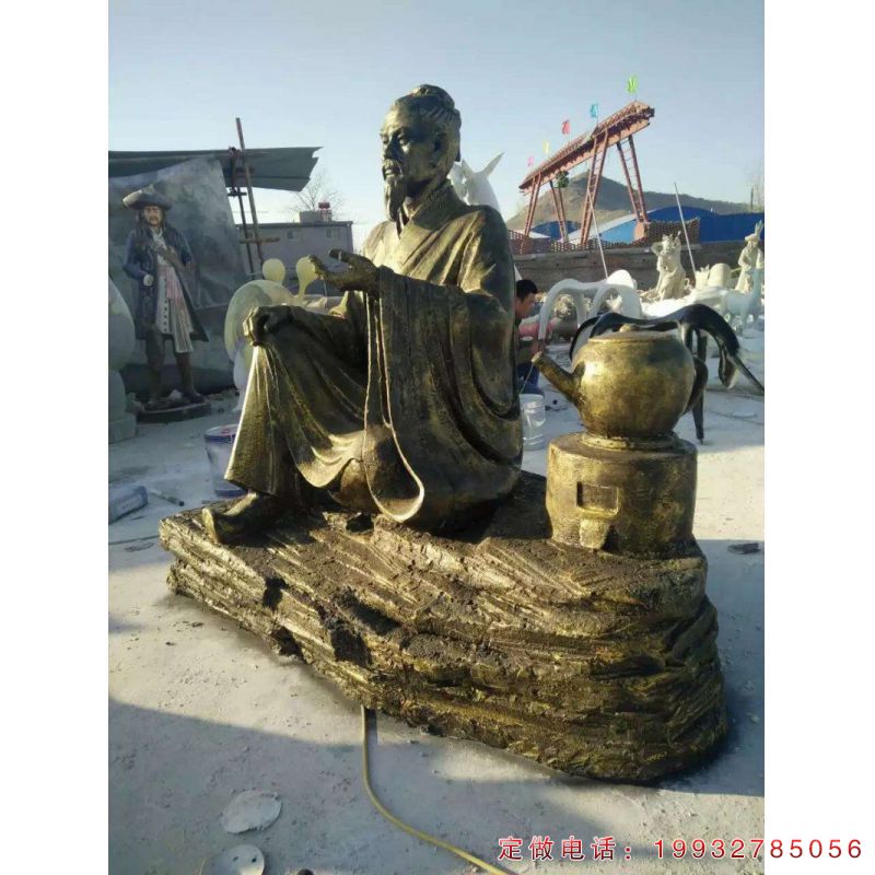 张仲景人物铜雕 (2)