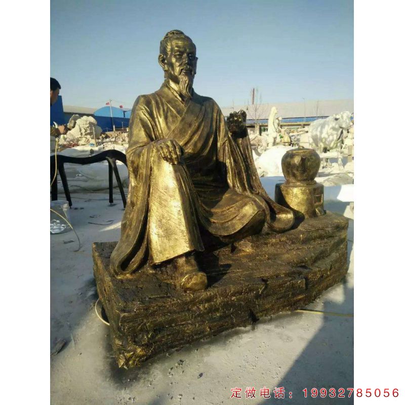 张仲景人物铜雕 (3)