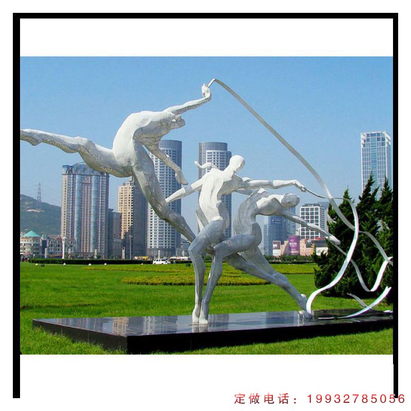 商场不锈钢体操人物雕塑（2）