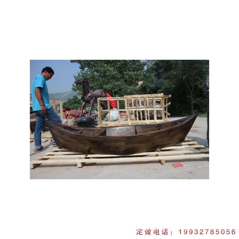 小区玻璃钢船景观雕塑（1）