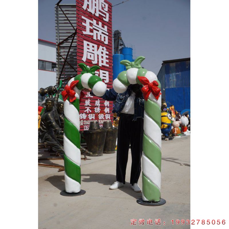 草坪玻璃钢棒棒糖景观雕塑（2）