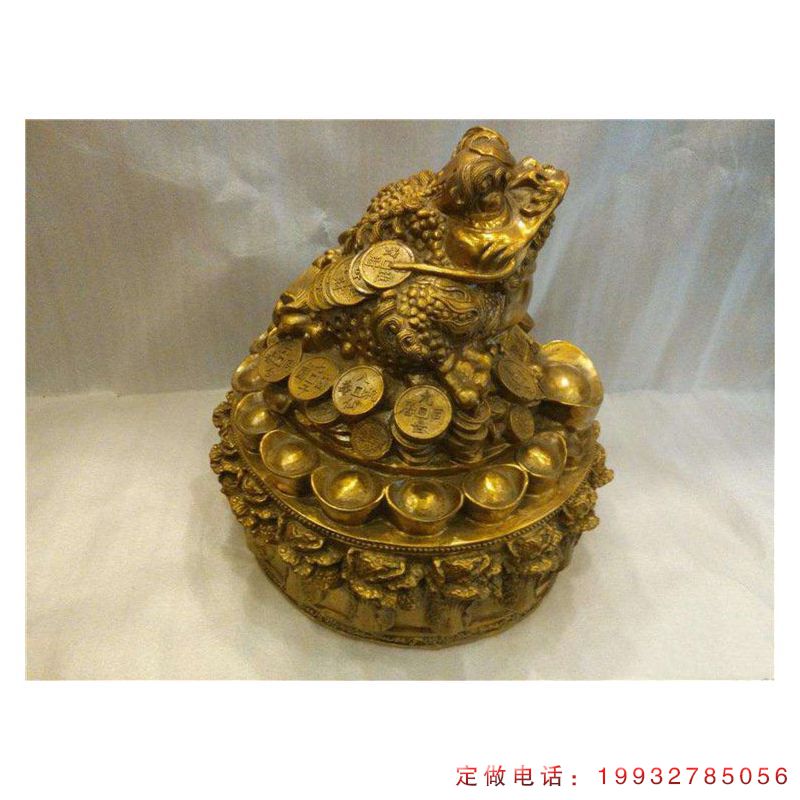 招财动物金蟾铜雕 (1)
