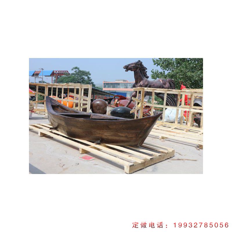 酒店玻璃钢船景观雕塑（1）