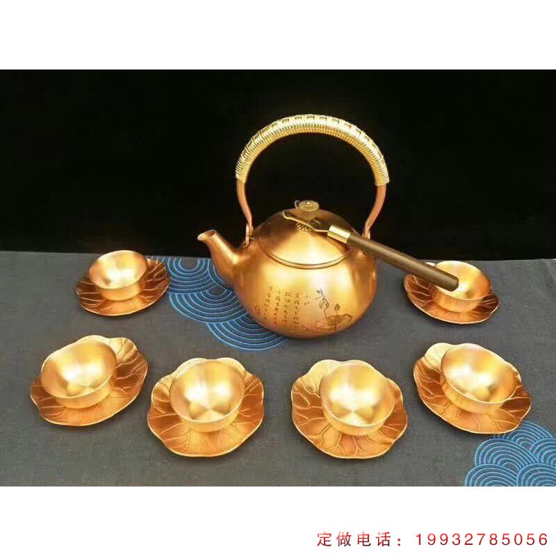 公园茶具景观铜雕（1）