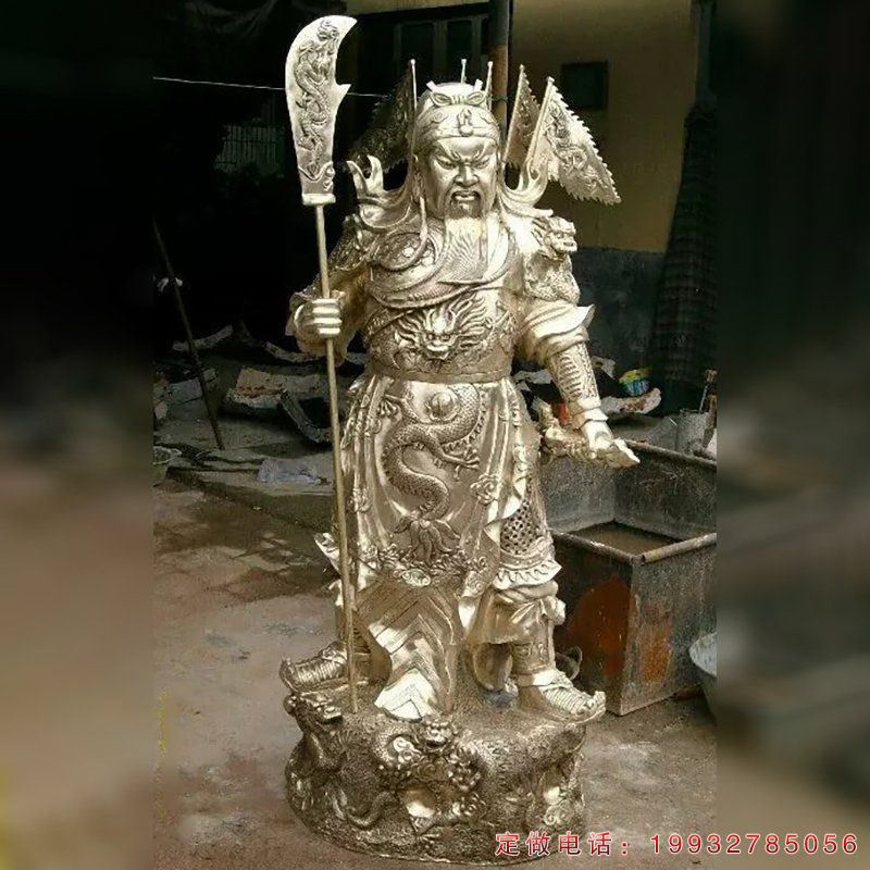 关公铜雕，武财神铜雕，铸铜关羽雕塑