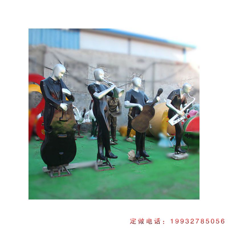 玻璃钢抽象音乐人雕塑 (33)