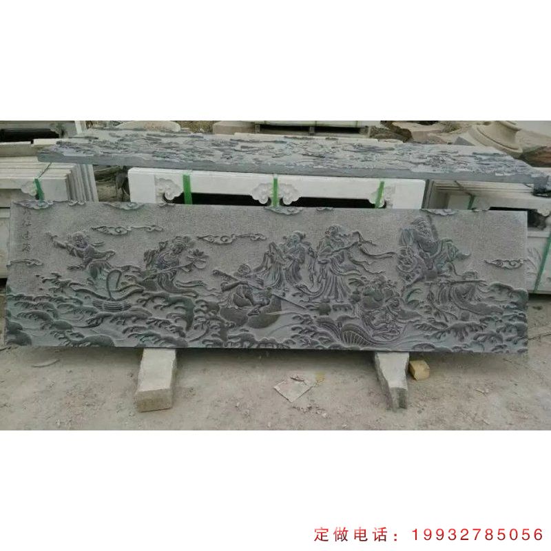 步行街浮雕景观石雕（1）