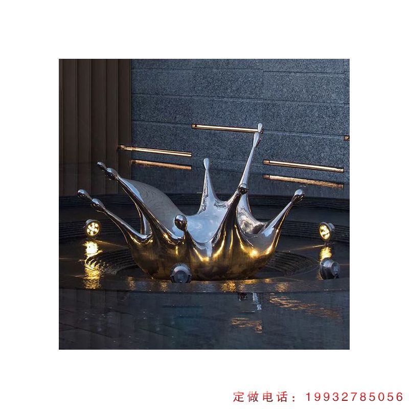 景区不锈钢水花景观雕塑（2）