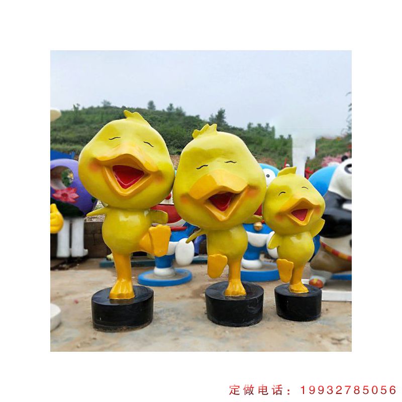 企业玻璃钢鸡动物雕塑（3）