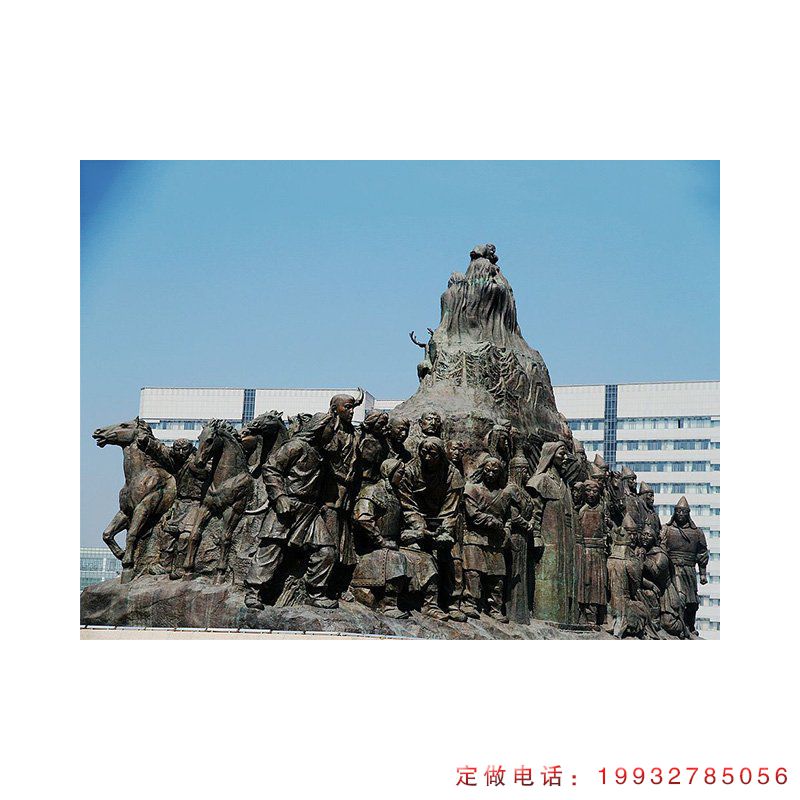 铜雕成吉思汗雕塑