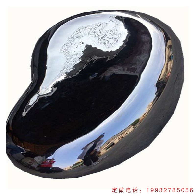 草坪不锈钢鹅卵石景观雕塑（1）