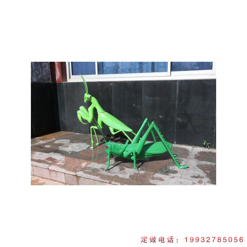 酒店玻璃钢螳螂动物雕塑（1）