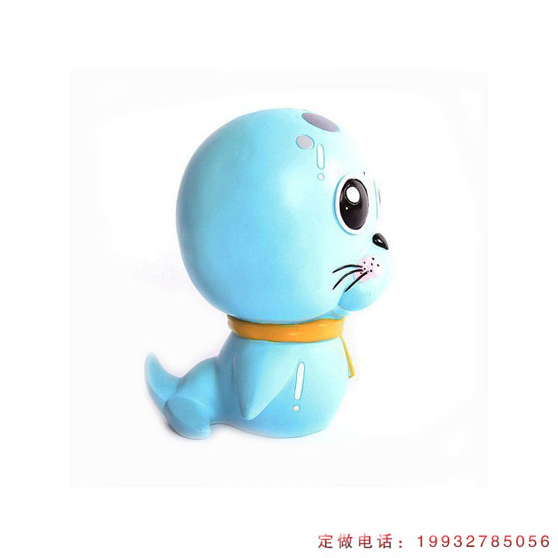 酒店玻璃钢海狮动物雕塑（1）