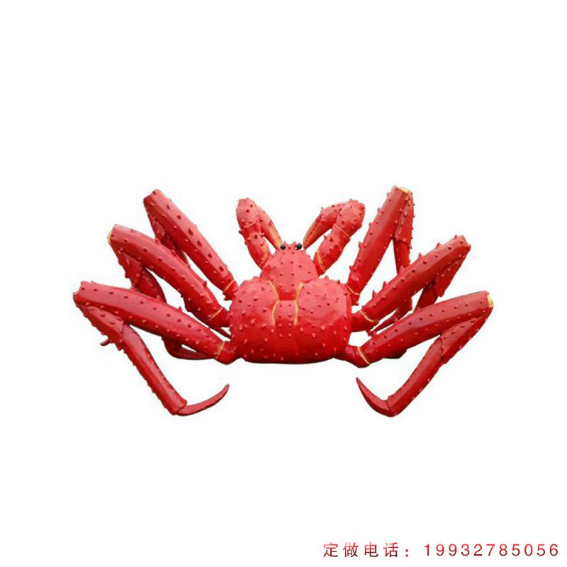 步行街玻璃钢螃蟹动物雕塑（1）